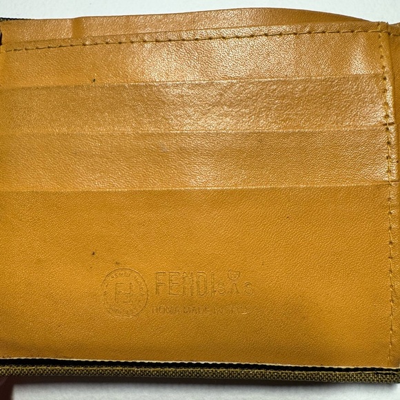 Vintage Fendi Striped Canvas & Leather Wallet - Picture 3 of 10